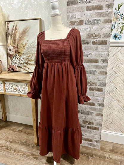 Rust Maxi Dress